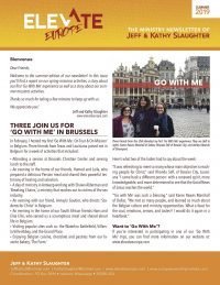 Elevate Europe Summer 2019 Newsletter