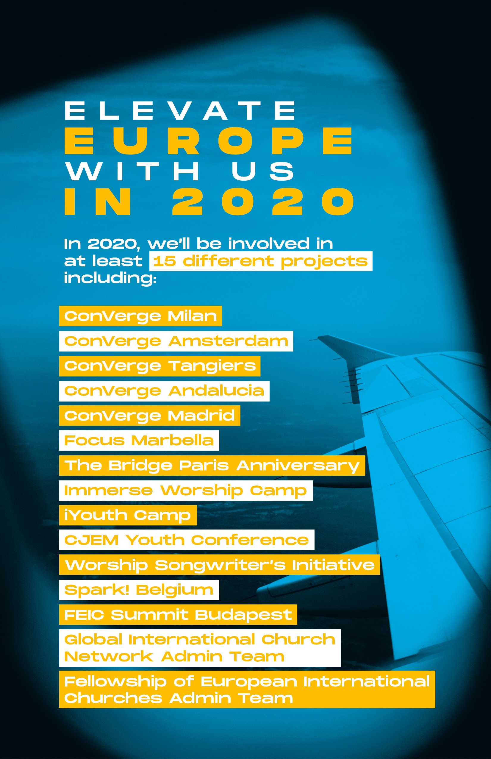 Elevate Europe With Us In 2020
